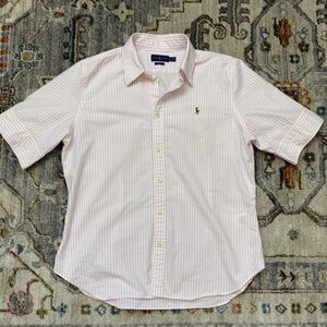 Ralph Lauren Light Pink Striped Casual Shirt